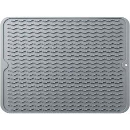 Tapis de séchage à vaisselle, égouttoir à vaisselle en silicone à séchage rapide, tapis de table