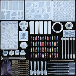Kit de Moules et Outils de Coulée de Résine,Moule de Bricolage de Silicone,Silicone Moule pour