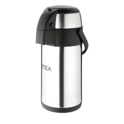 Pichet à Pompe Pour Thé en Inox - 3 l
