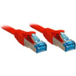 LINDY 47165 RJ45 Câble réseau, câble patch CAT 6a S/FTP 3.00 m rouge 1 pc(s)
