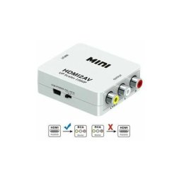 Alwaysh - Convertisseur hdmi vers av HDMI2AV Commutateur hdmi vers rca hdmi 1080P (Blanc)