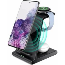 Chargeur Induction Samsung, Chargeur sans Fil 15W Universel Qi Portable Rapide Charger pour Samsung