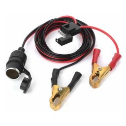 12V 24V femelle voiture allume-cigare prise à batterie pinces crocodiles connecteur 2FT voiture