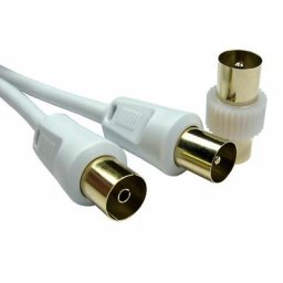 Câble coaxial Rs Pro 3C2V, Antenne tv coaxiale 9,5 mm m, / Antenne tv coaxiale 9,5 mm f, Avec