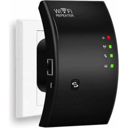 Répéteur WiFi, Amplificateur WiFi Puissant, WiFi Extender N300, WiFi Signal Booster, 1 Port