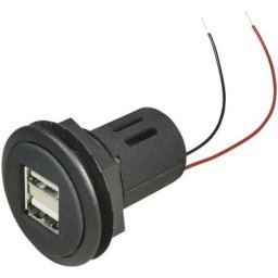 Chargeur voiture usb à installer 12-24V Procar