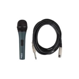 Microphone dynamique noir avec mallette