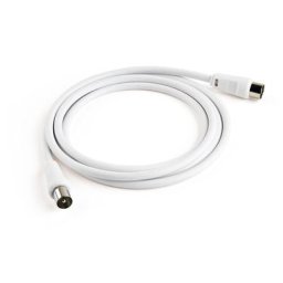 Câble d'antenne tv 1.5MT Male/Femelle Blindé Coaxial iec av prolong