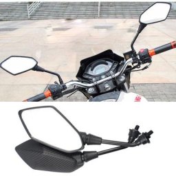 Paire de Rétroviseurs pour Motos Rétroviseur Universel pour Scooter Moto Quad atv Vélos Bicyclette