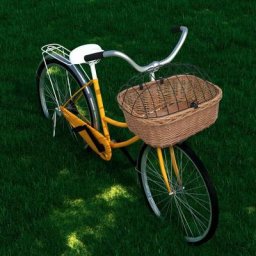 Hommoo - Panier avant de velo avec couvercle 50x45x35 cm Saule naturel