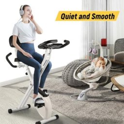 Vélo d'appartement Pliable - 8 Niveaux de Résistance Magnétique - Volant d'Inertie 2,5KG - écran