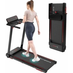 Tapis de Course,Tapis Roulant Pliable,avec Affichage LED,APP et 360°Tablet Holder,Walking Pad
