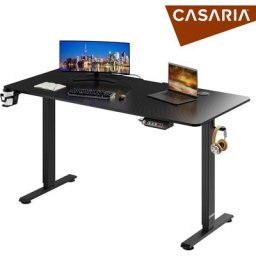 Casaria - Bureau électrique réglable en hauteur avec écran lcd 73-118cm bureau assis debout