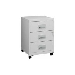 Caisson mobile 3 tiroirs - gris - Maxiburo - Gris