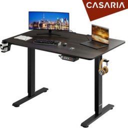 Casaria - Bureau électrique réglable en hauteur avec écran lcd 73-118cm bureau assis debout