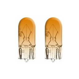 2x ampoule 12V 5W T10 W2,1x9,5D wedge orange voiture moto tracteur remorque