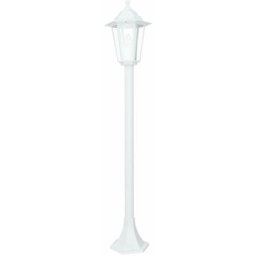 Lampadaire d'extérieur Paris en aluminium au design rétro blanc dans le style campagnard étanche