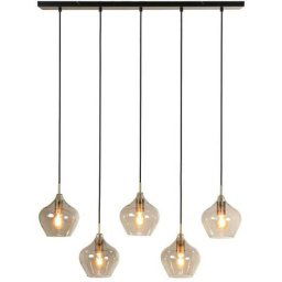 Suspension Light&living Rakel Bronze - Verre - 3521BR - Bronze