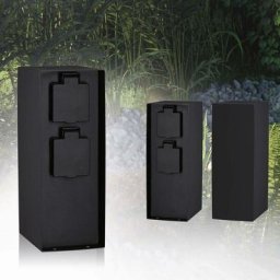 Paulmann - Colonne prises Outdoor Rio IP44 carré x2 Anthracite