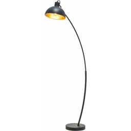 Lindby - Lampadaire 'Phileas' en métal pour salon & salle à manger - noir, doré