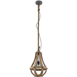 Lindby - Suspension à intensité variable 'Tojaka' en bois pour salon & salle à manger - acier