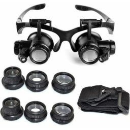 Ontway - Loupe Serre Tête Loupe Frontale Lunettes grossissantes Allumage led Grossissements de 10x,