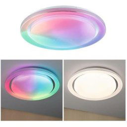 Paulmann - Plafonnier led arc-en-ciel avec effet arc-en-ciel 485mm rvb, blanche convalable 4750LM