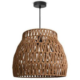 Paco Home - Suspension led Lampe à Suspension Salon Chambre à Coucher Abat-jour Papier E27 Lampe à