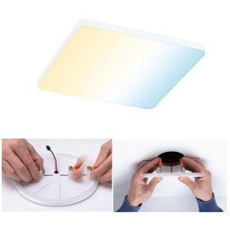 Panneau d'installation de led variable Veluna Edge IP44 Angular 160x160mm 1000lm blanc accordable
