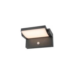 Miidex Lighting - Applique orientable led casper - 12W + Détecteur blanc-chaud-3000k - anthracite