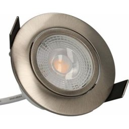 Arlux - Lighting Lot 3 Spots acier encastrables Orientables ruby Module 5W 420lm Blanc Neutre