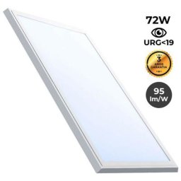 Panneau led slim en saillie 120X60cm - Driver Philips - 72W - UGR19 - Avec kit de montage Blanc