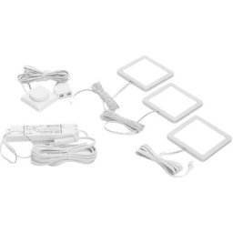 Led Lampes sous meuble à intensité variable 'Antony' pour cuisine - argenté, blanc