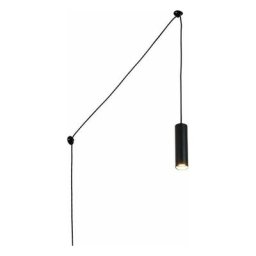 Barcelona Led - Suspension minimaliste avec câble et prise rim - GU10 Noir - Noir