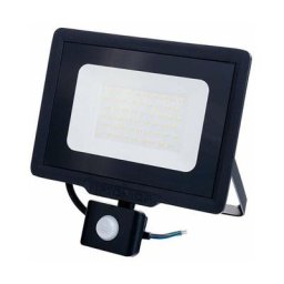Projecteur led Noir 50W (250W) à Détecteur IP65 4000lm - Blanc du Jour 6000K