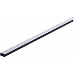 Paulmann - Base Profilé avec diffuseur blanc 2m noir anodisé/Blanc Alu/plastique