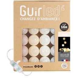 Coton Classique Guirlande lumineuse boules coton LED USB 16 boules - 16 boules