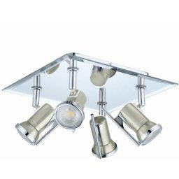 Eglo - Spot 'Tamara 1' Nickel/chrome 4 x 3,3 w