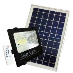 Silamp - Projecteur Solaire led 15W Dimmable avec Détecteur (Panneau Solaire + Télécommande Inclus)