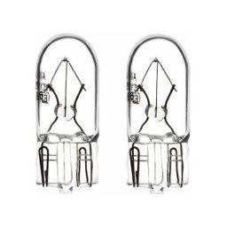 2x ampoule 12V 5W T10 W2,1x9,5D wedge transparent voiture moto tracteur remorque