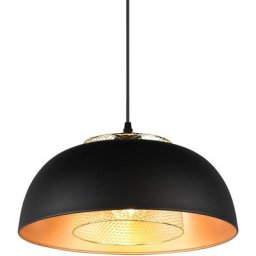 Trio Lighting - Suspensions Punch 1x40W E27 Noir Mat 35cm - Noir