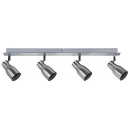 Spot Meli 4 flamme nickel satiné sans lampe, max. 10W GU10 666,89