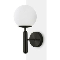 Applique murale globe en verre Elsa - E14 Noir - Noir