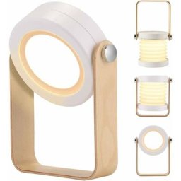 Lampe de chevet portable pliable Veilleuse à intensité variable avec 3 niveaux de luminosité Écran
