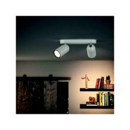 Spot pongee 2 luci attacco gu10 in metal white color 50582/31/pn 5058231pn