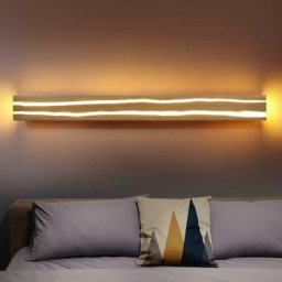 Applique murale en bois led 16 w 100 cm applique murale à l'intérieur en bois lampe de nuit lampe