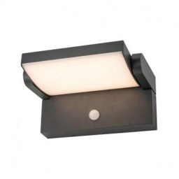Miidex Lighting - Applique orientable led casper - 12W + Détecteur blanc-neutre-4000k - anthracite