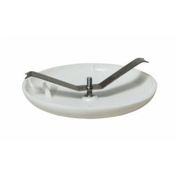 Tibelec - Rosace cache-fil plastique, blanc