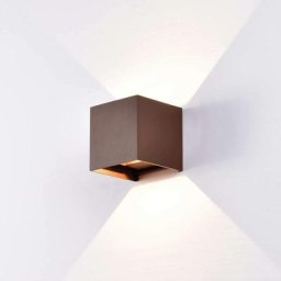Mantra - Applique e davos led Intégrée 12W Corten - Marron Bois Bronze Rouille