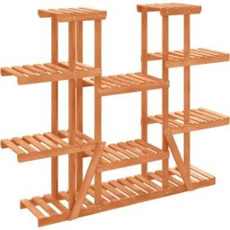 Support à fleurs 110x25x110,5 cm bois massif de sapin vidaXL - Light brown